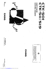 Casio Ctk 511 User Manual Pdf